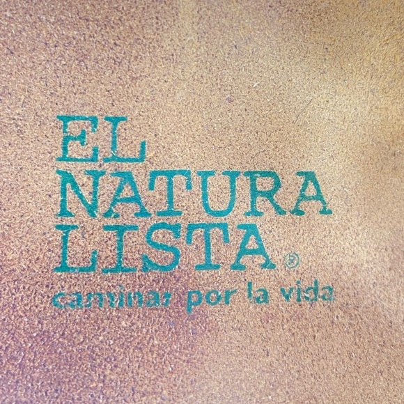 EL NATURALISTA ORANGE LEATHER HEELS - Picture 11 of 12